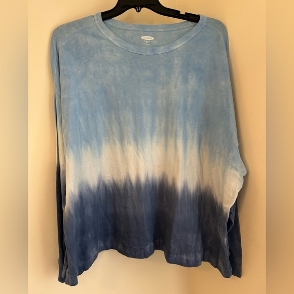 Old Navy The Easy Tee XXL Blue Ombré Slight Staining - Picture 1 of 5